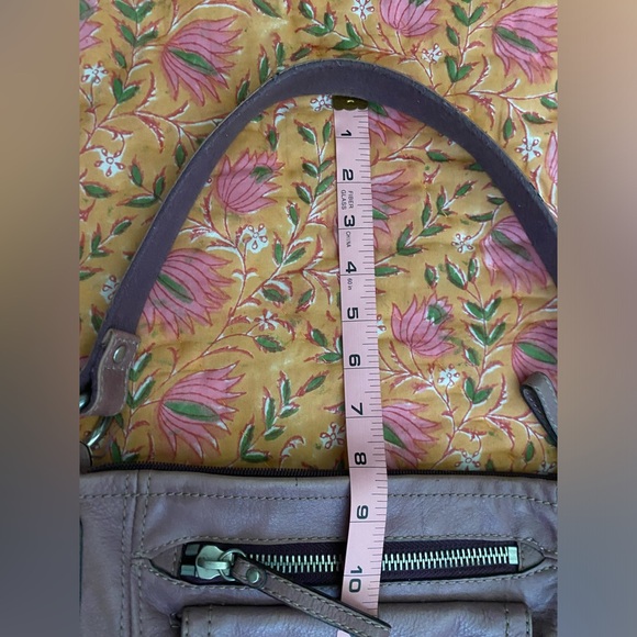 Fossil Vintage Purple Leather Shoulder Bag Handbag Women Purse - Picture 11 of 16